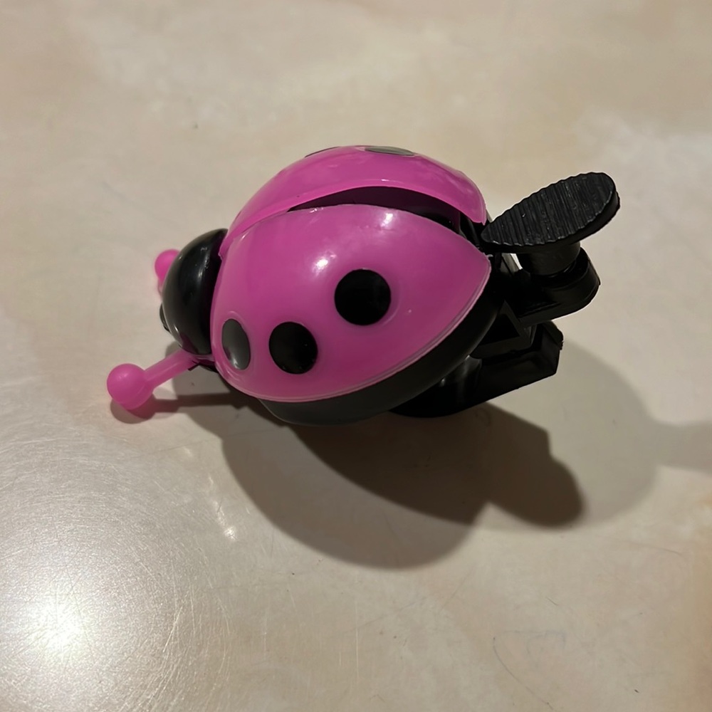 Pink Ladybug Bike Bell - Picture 3 of 4